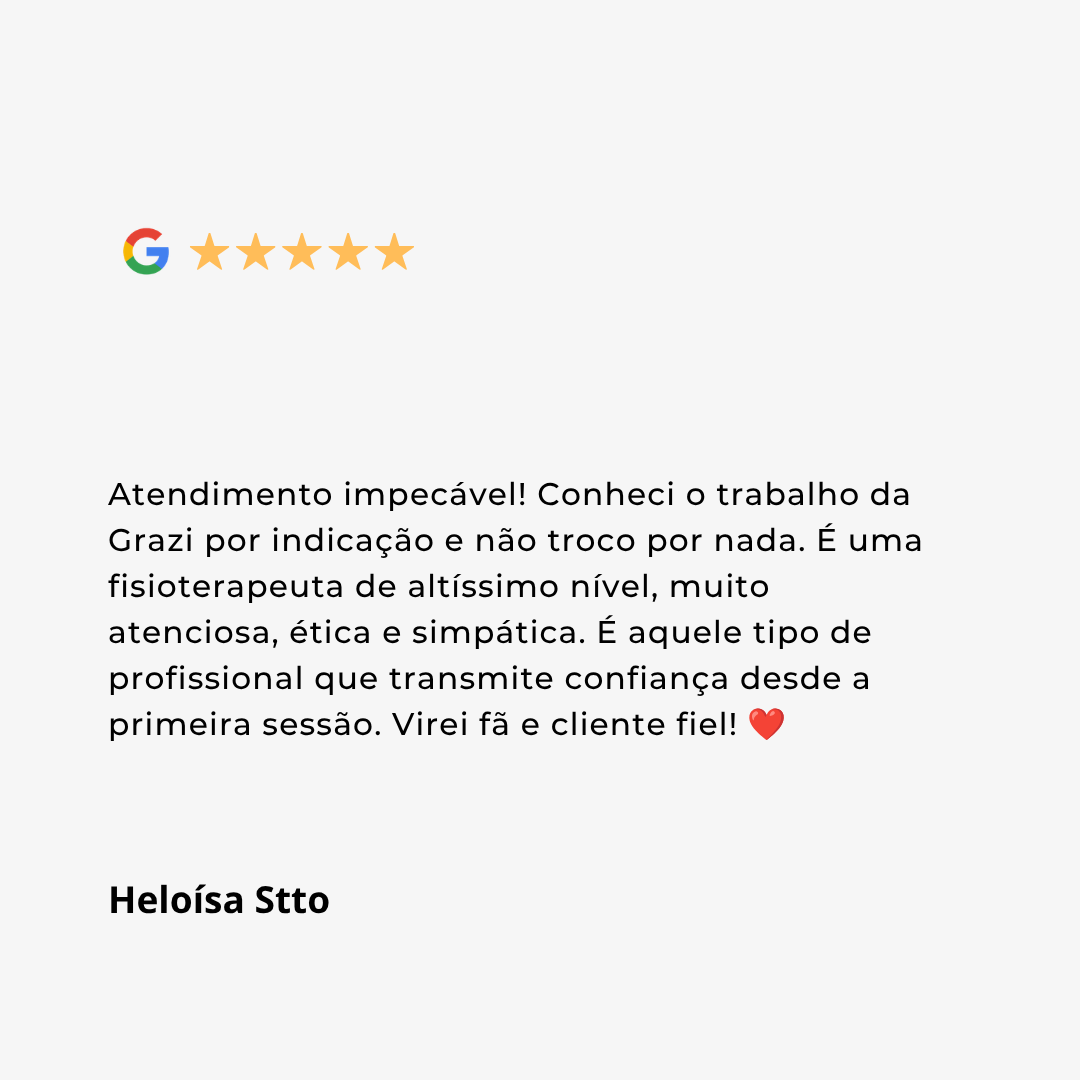 Excelente profissional! Muito atenciosa, cuidadosa e comprometida com cada paciente. Seu atendimento é completo e humanizado, buscando compreender o que está por trás da queixa e avaliando o corpo (3)